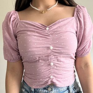 Pink Crop Top